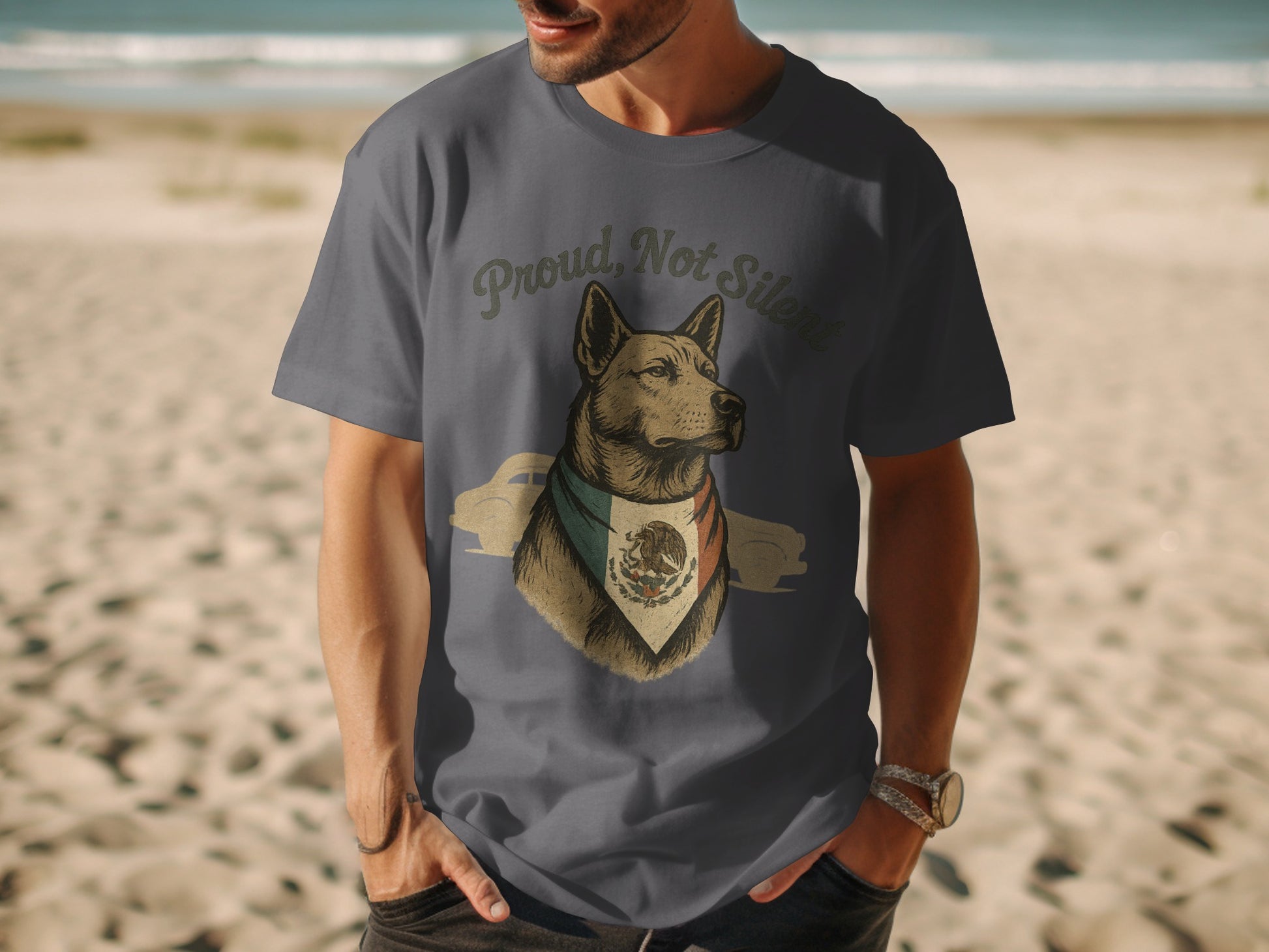 Proud Not Silent Dog Shirt Patriotic Casual Wear product type
