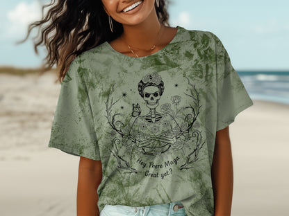 Hey There Maga Great Yet Skeleton Print Shirt