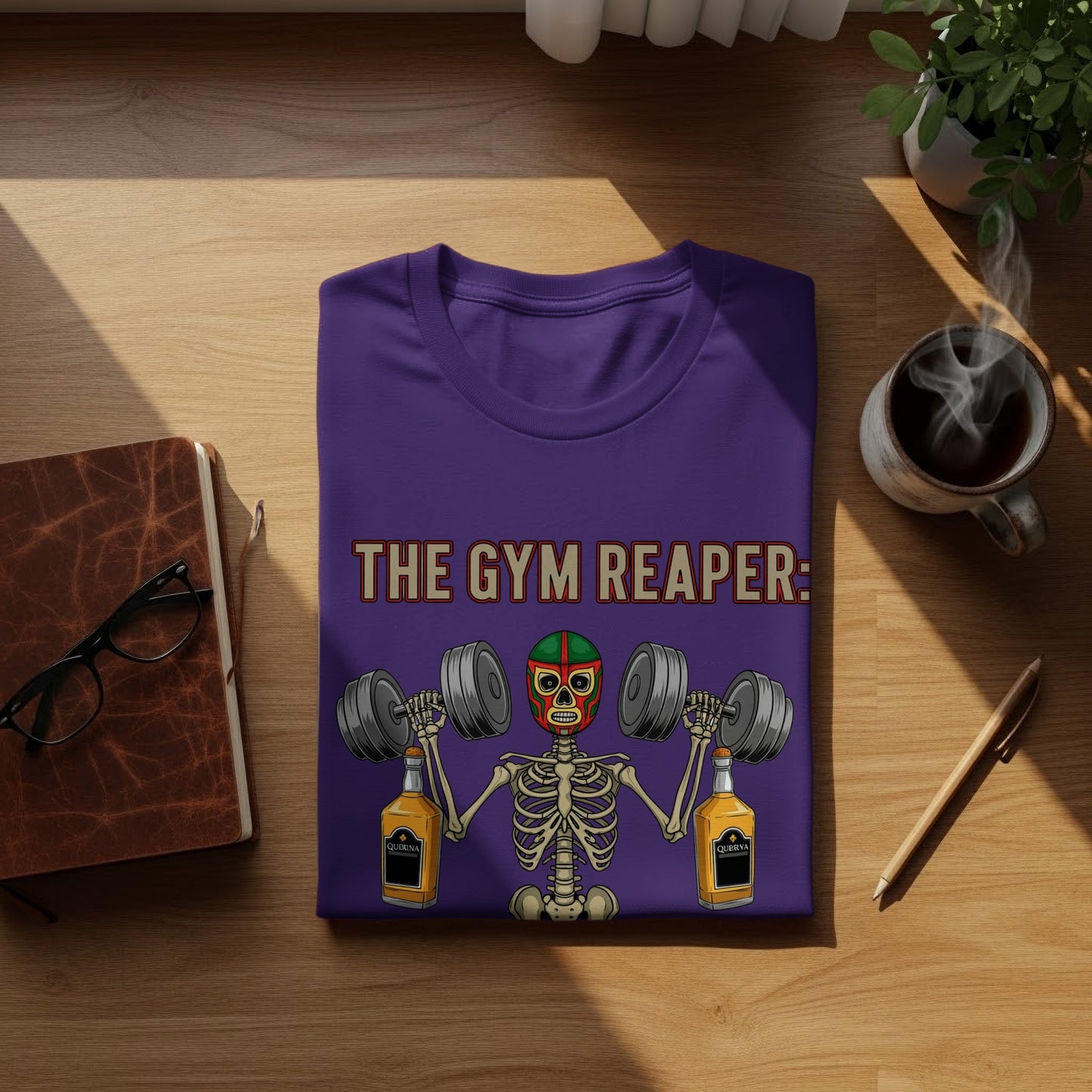 The Gym Reaper Graphic Tee Shirt Fitness Product