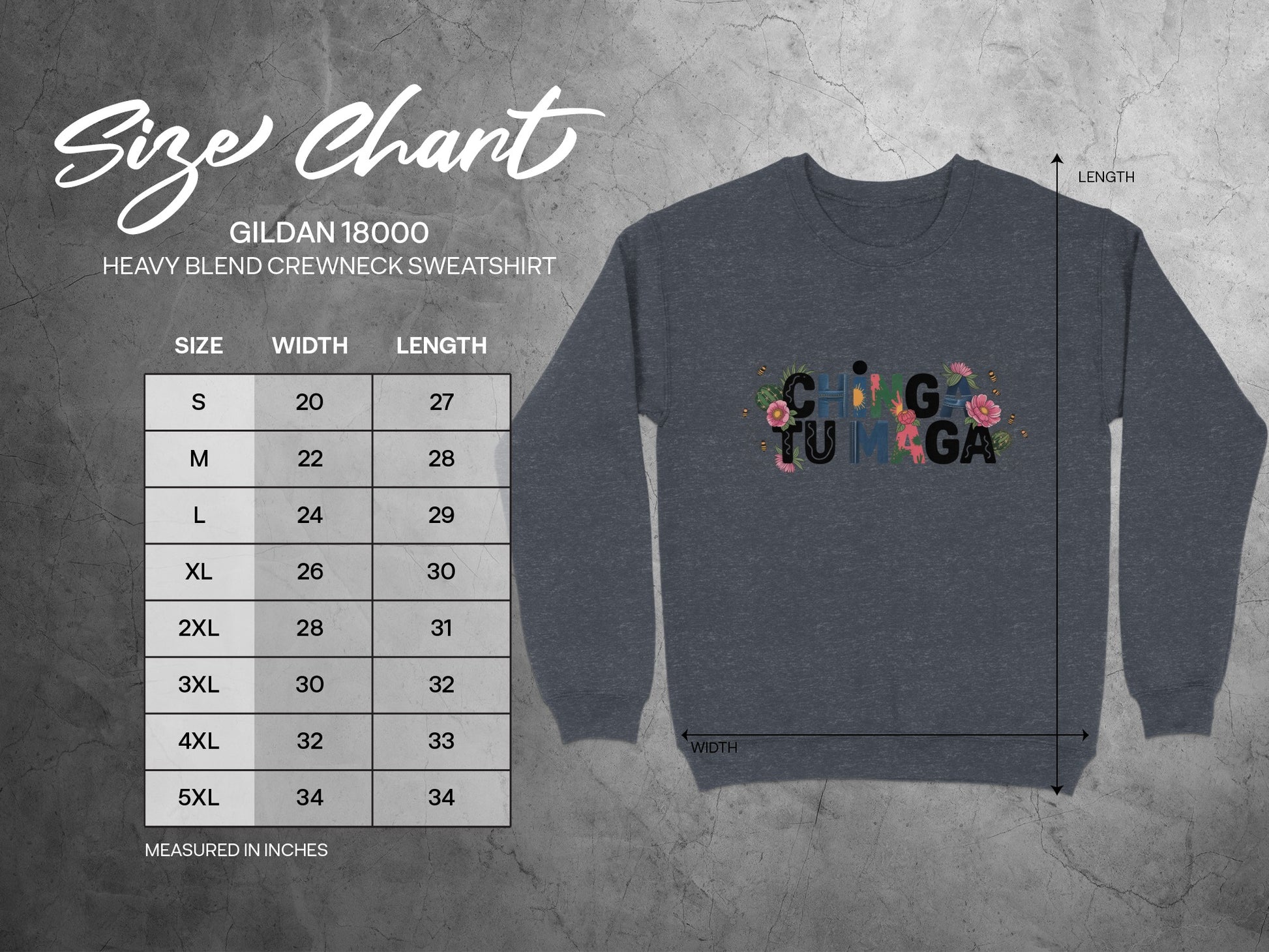 CHING TU MADRE Floral Letters Graphic Sweatshirt product type
