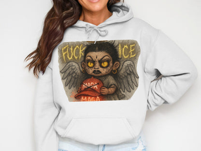 Bold Statement Political Graphic Hoodie Product