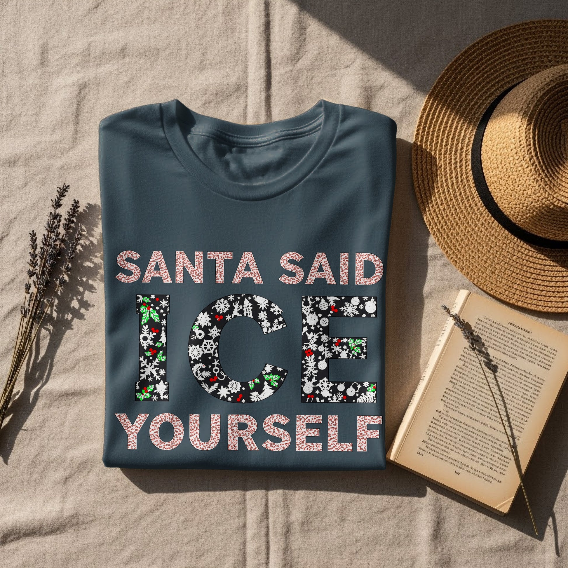 Santa Said Ice Yourself Graphic Tee Product