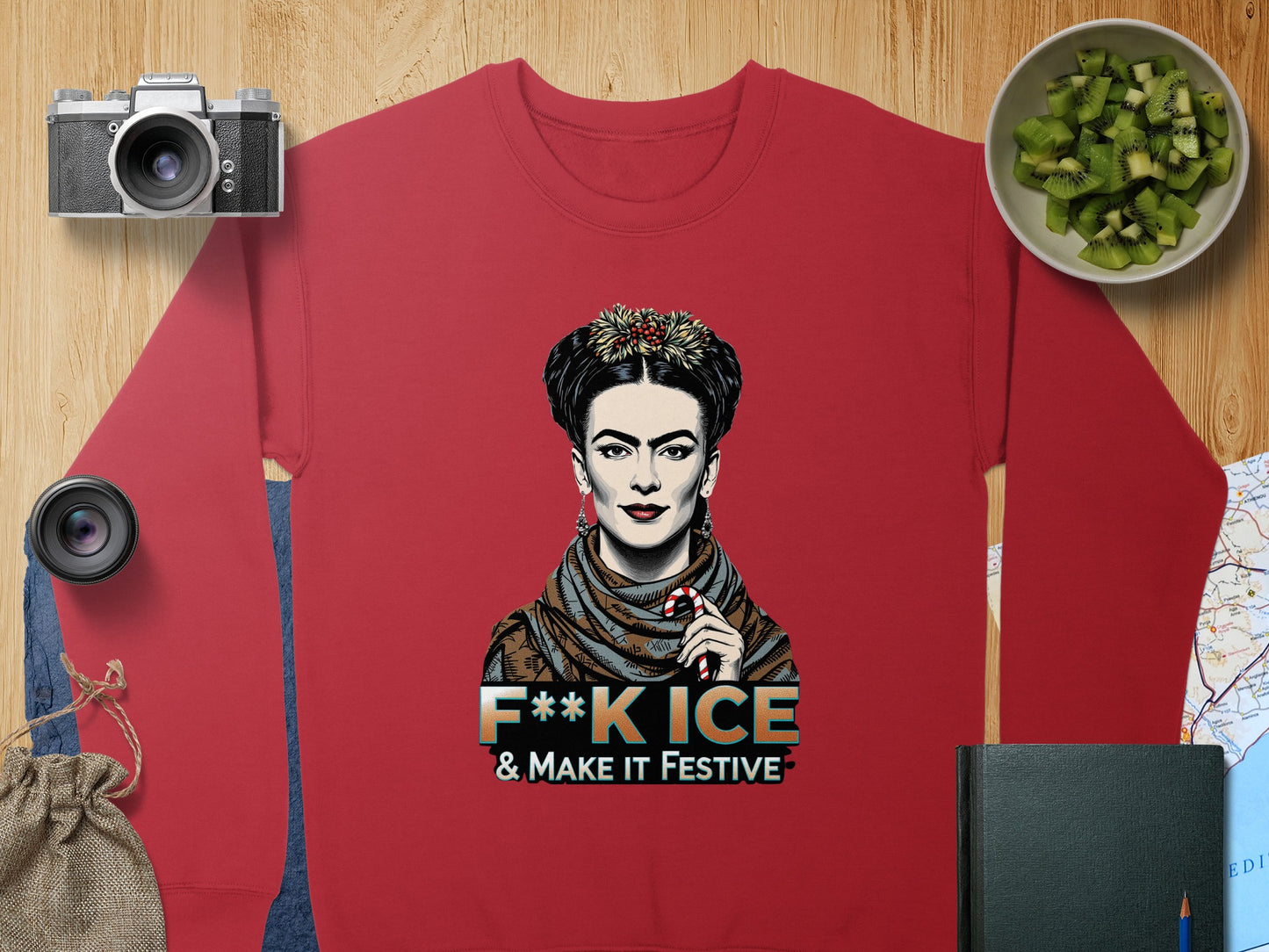 F**k Ice and Make It Festive Sweatshirt for Bold Style