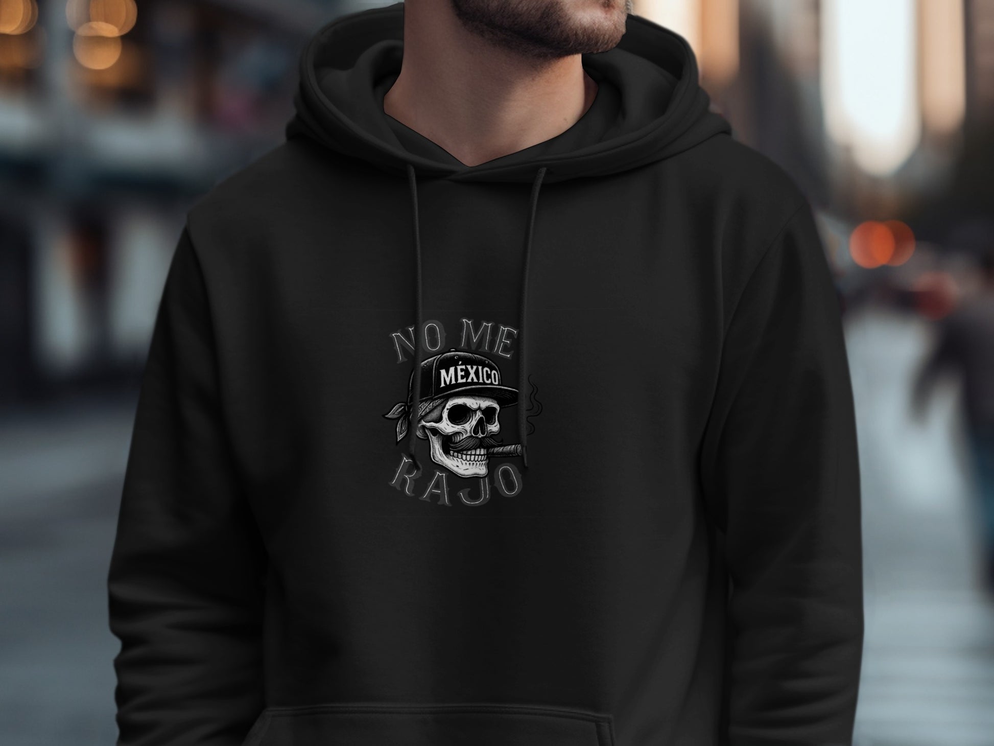 No Me Rajo Mexico Skull Graphic Hoodie product