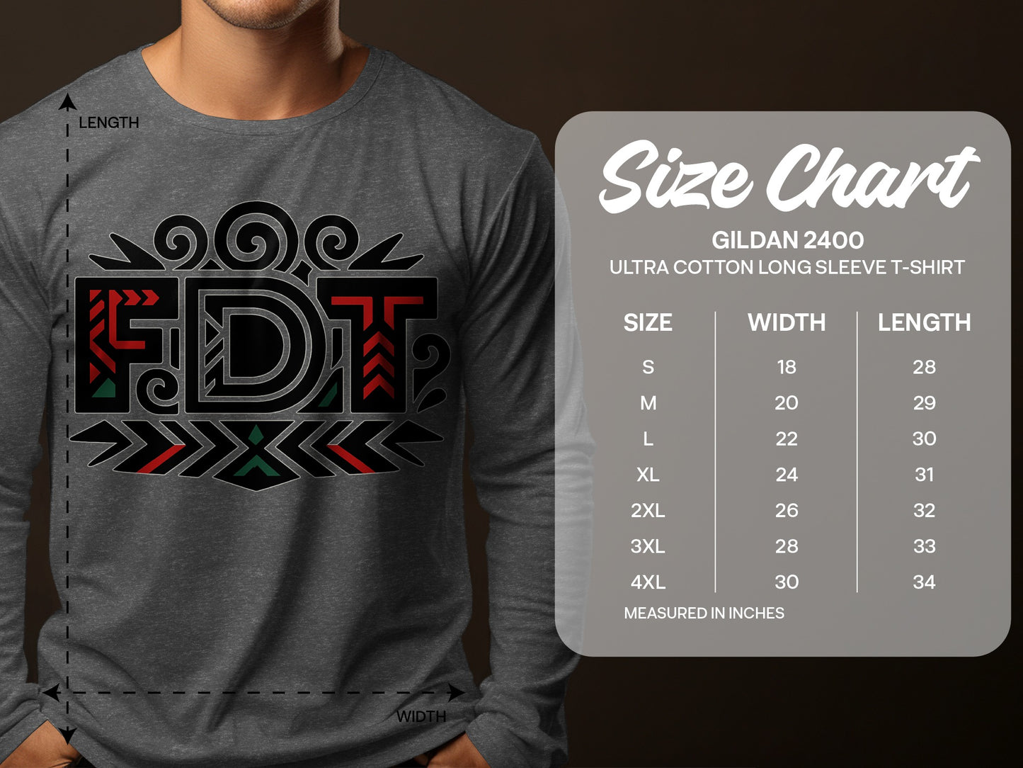 FDT print design Gildan 2400 long sleeve T-shirt