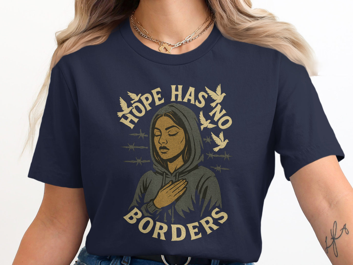 Hope Has No Borders Graphic Tee Shirt product