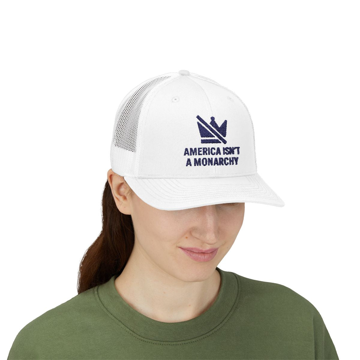 America Isn't A Monarchy Embroidered Hat product