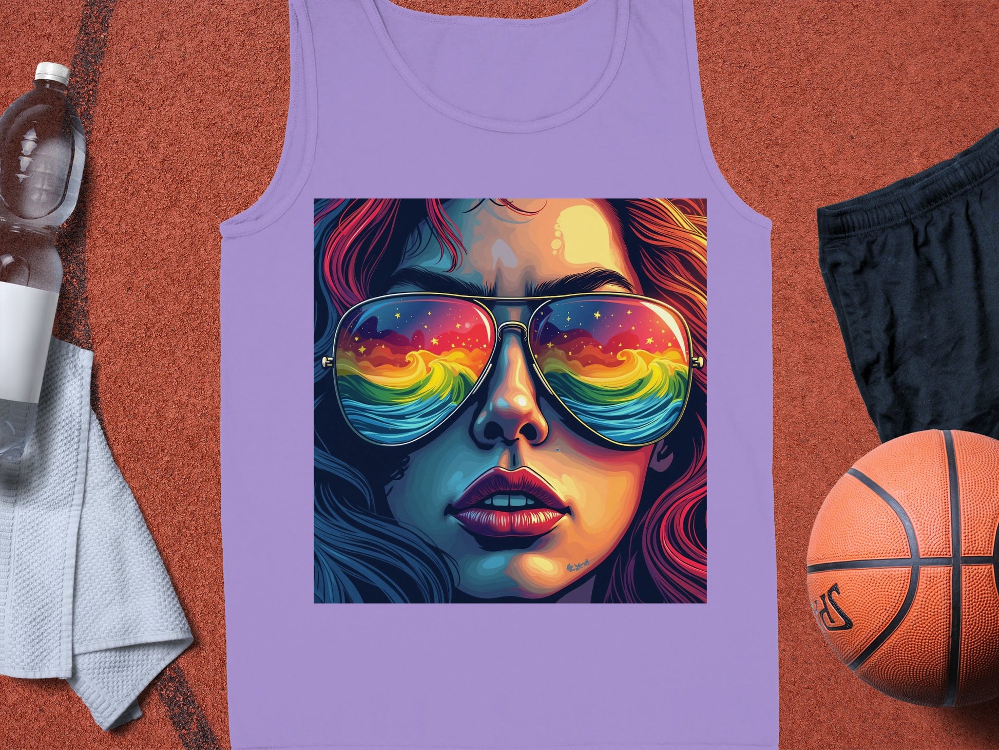 Vibrant Sunglasses Reflection Design Sleeveless Product