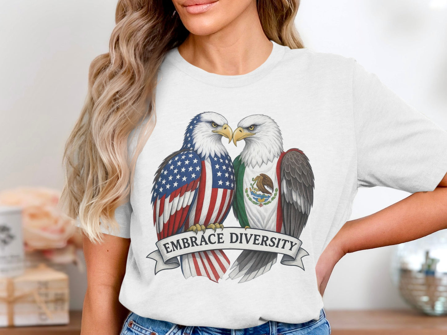 Embrace Diversity Bald Eagles Graphic T-Shirt product