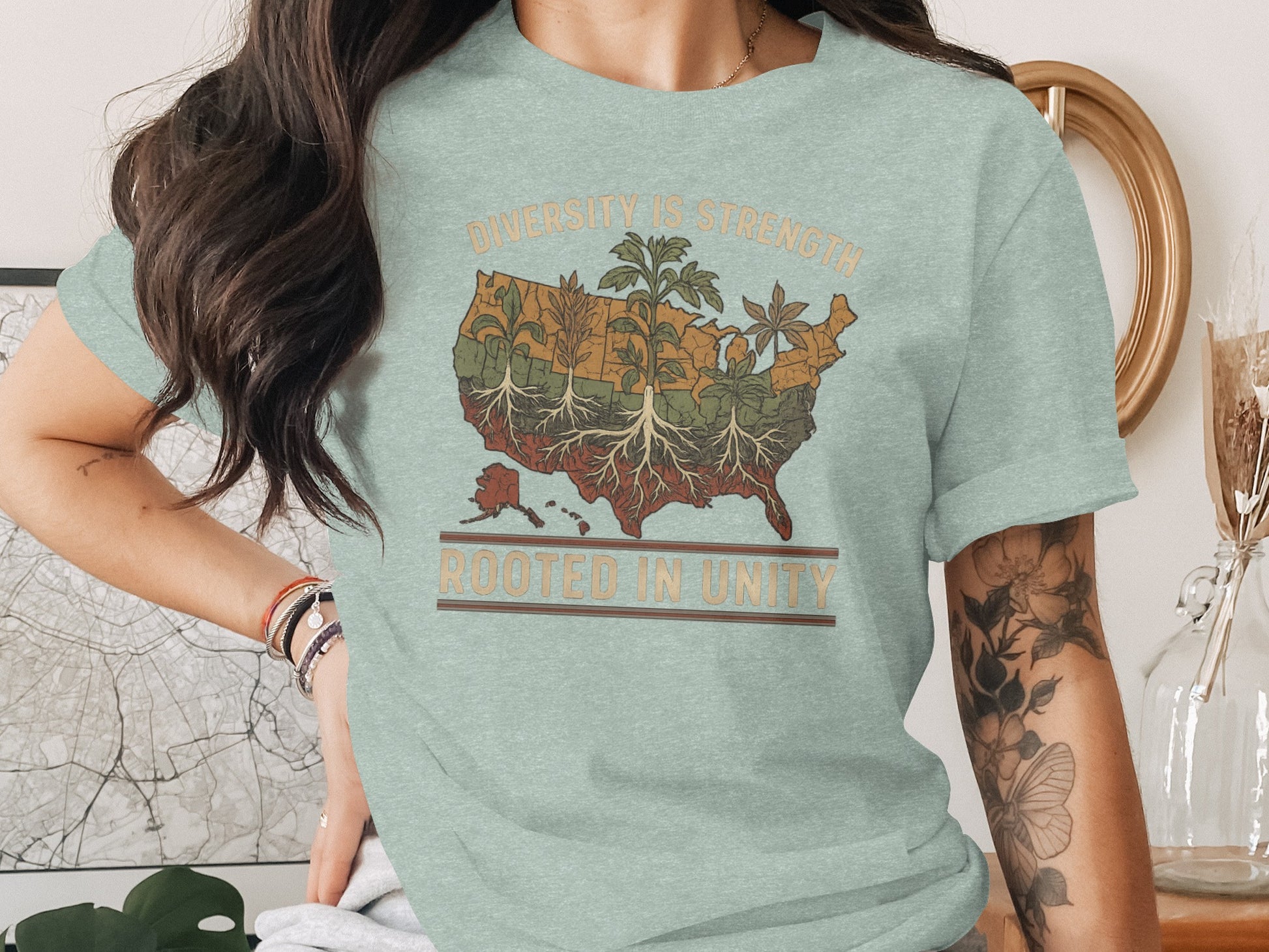 Diversity Is Strength Rooted in Unity T-shirt product