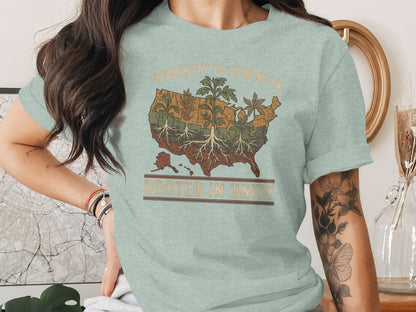 Diversity Is Strength Rooted in Unity T-shirt product