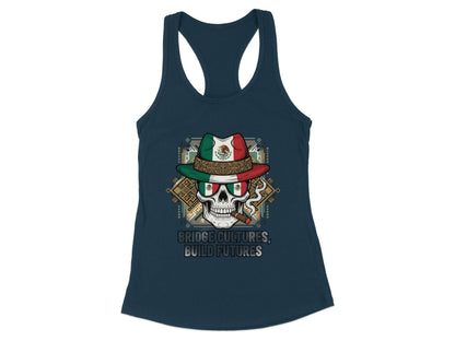 Bridge Cultures Build Futures Skull Graphic Tanktop