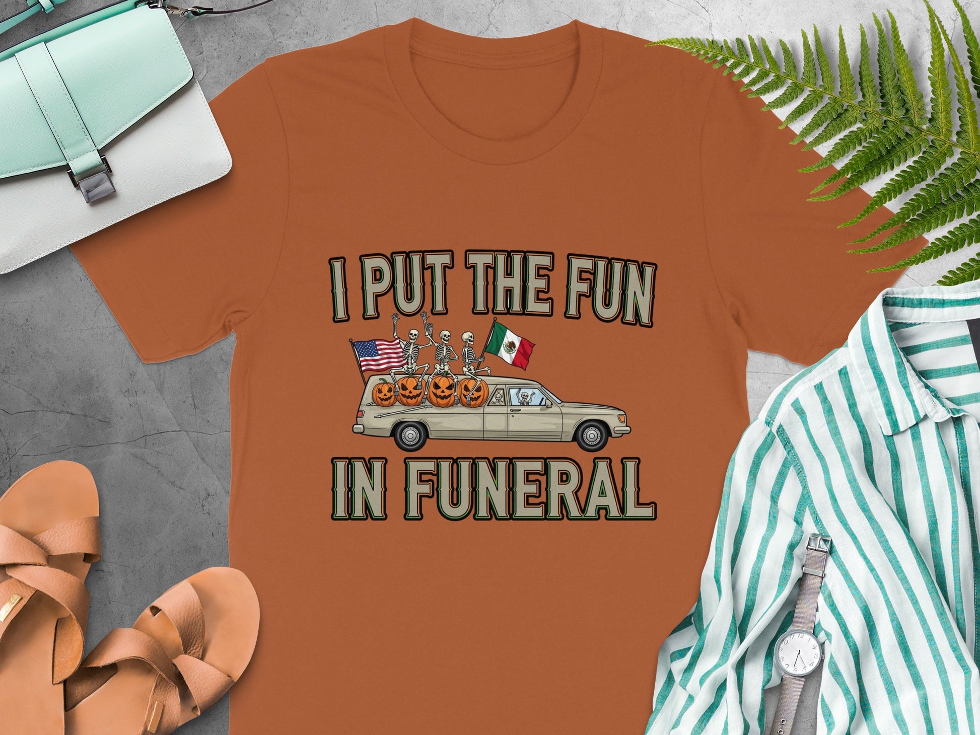 I Put The Fun In Funeral Graphic T-shirt product