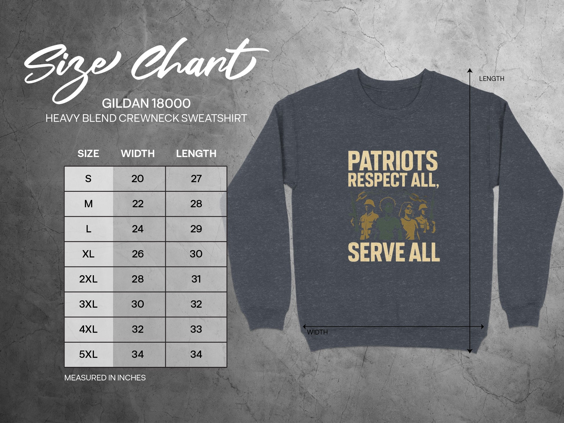 Patriots Respect All Serve All Sweatshirt product type