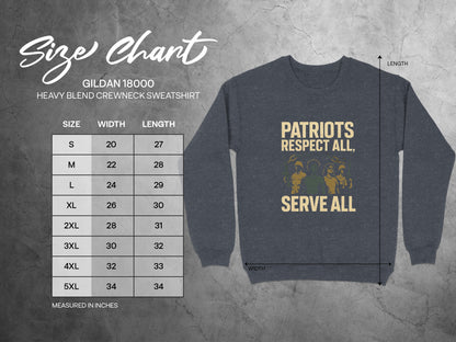 Patriots Respect All Serve All Sweatshirt product type