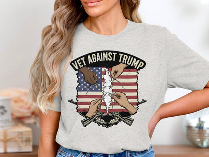 Vet Against Trump Graphic Tee Shirt product
