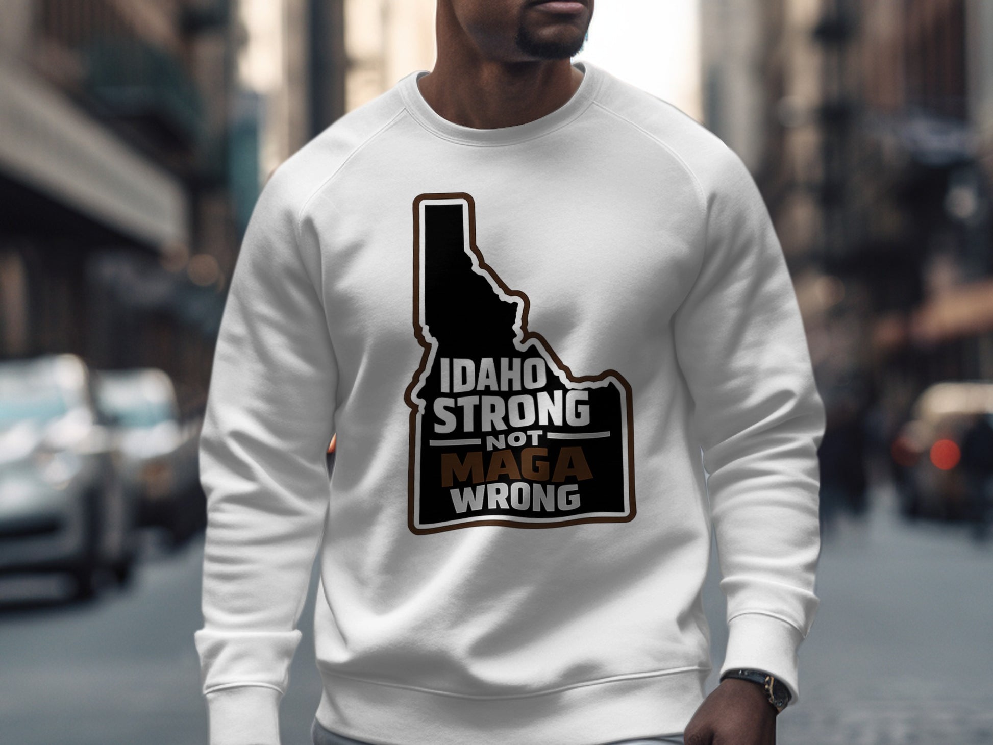 Idaho Strong Not MAGA Wrong Sweatshirt