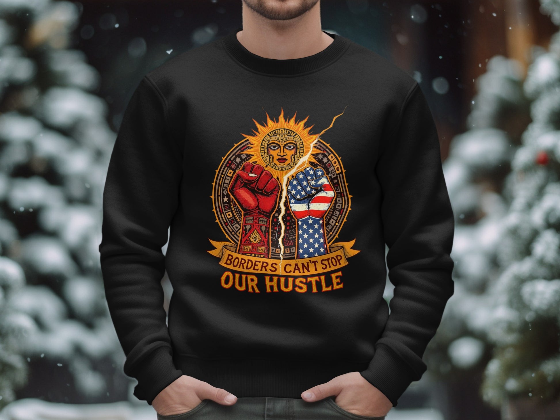 Borders Can't Stop Our Hustle Sweatshirt product type