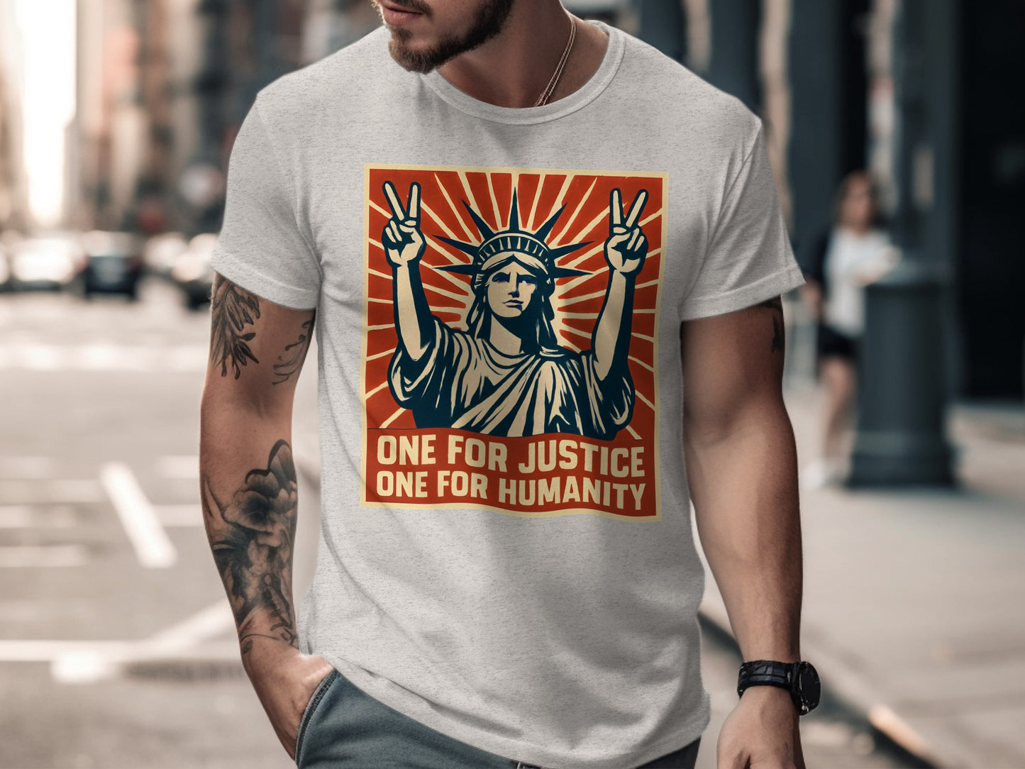 One For Justice One For Humanity Graphic T-Shirt product type