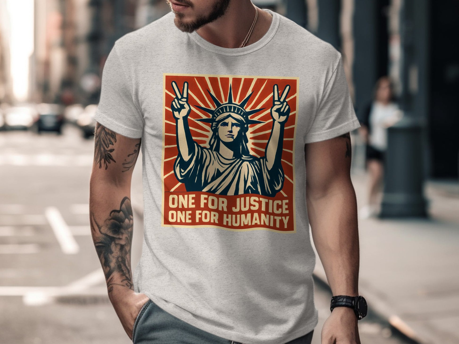 One For Justice One For Humanity Graphic T-Shirt product type
