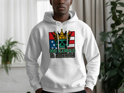 Stylish No Kings In America Graphic Men Hoodie product type