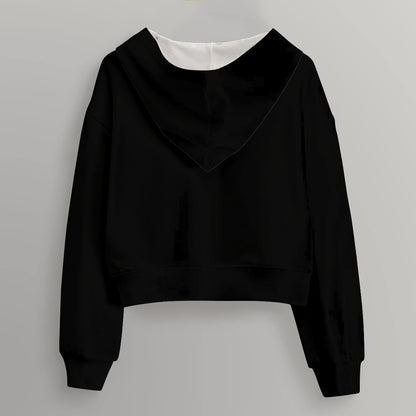 Chic & Cozy AOP Women's Cropped Hoodie for Effortless Style