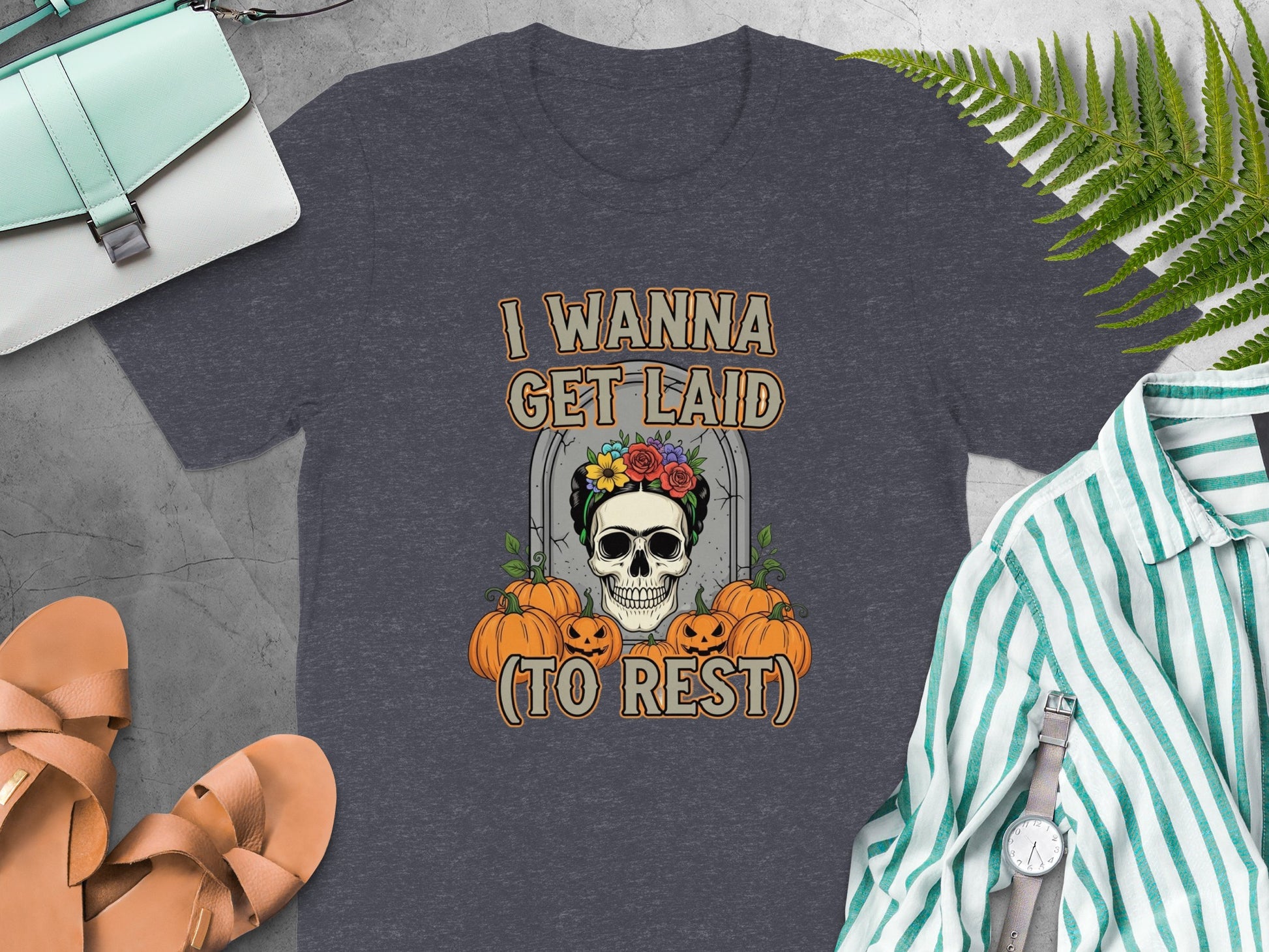 Halloween Themed Humorous Skull T-Shirt product