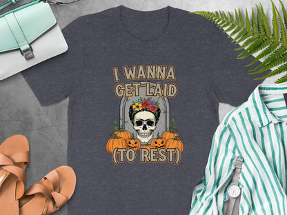 Halloween Themed Humorous Skull T-Shirt product