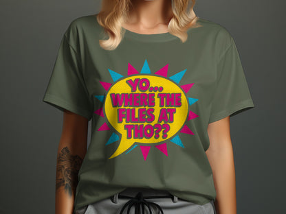 Yo Where The Files At Tho Graphic T Shirt product