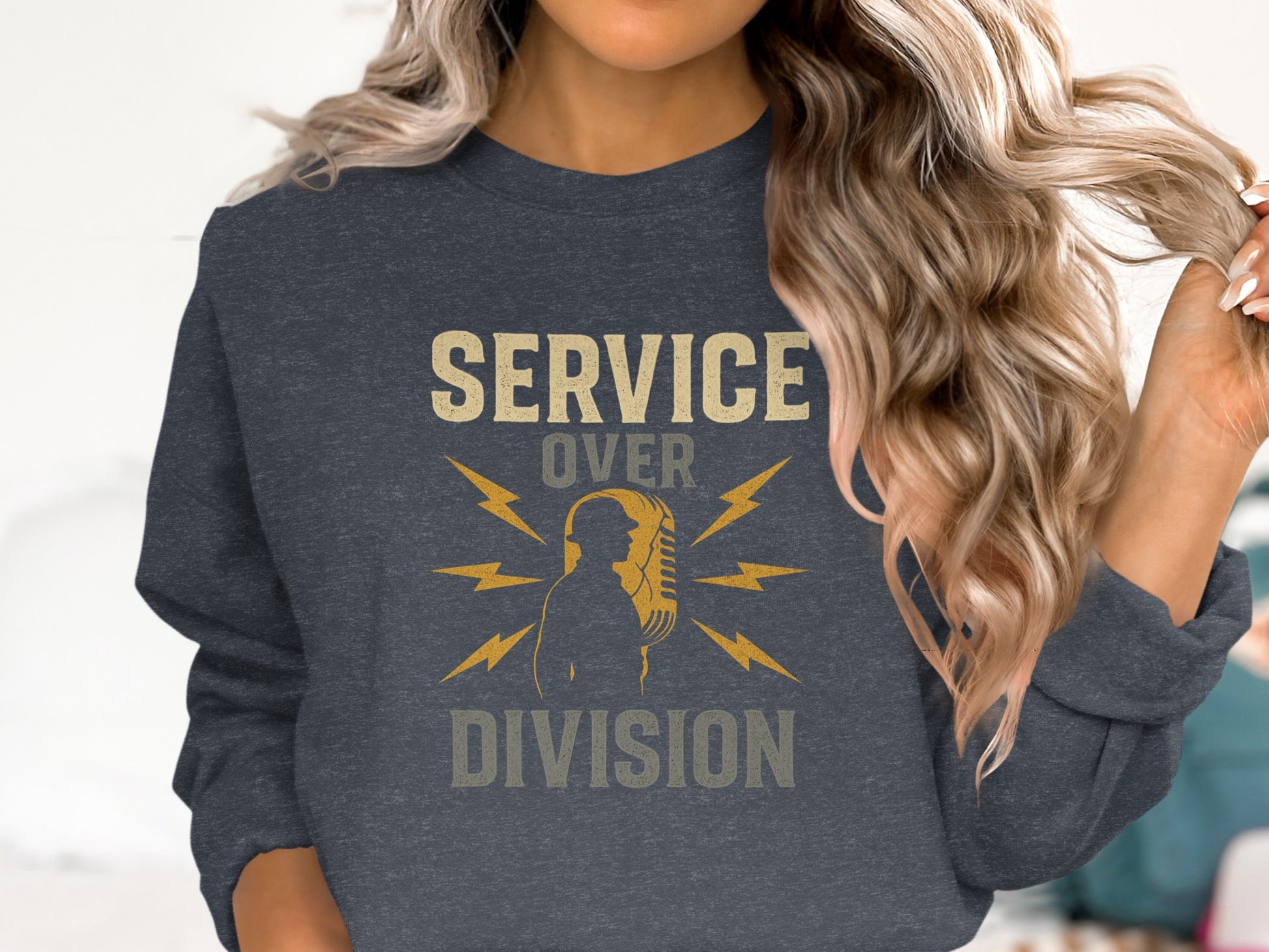 Service Over Division Graphic Sweatshirt product