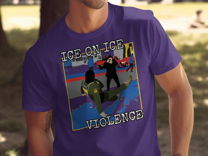 ICE ON ICE VIOLENCE Graphic Tee Shirt