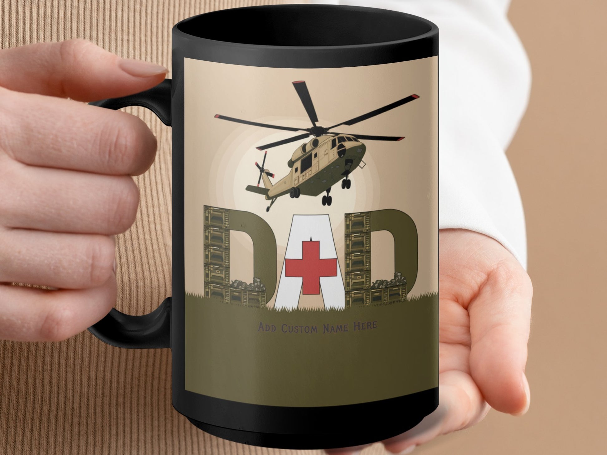 Helicopter Dad Medical Themed Customizable Mug product type