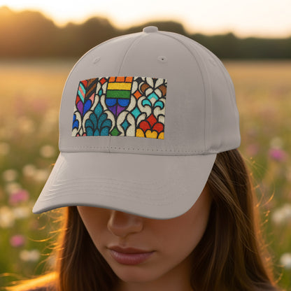 Colorful Stained Glass Pattern Baseball Cap product
