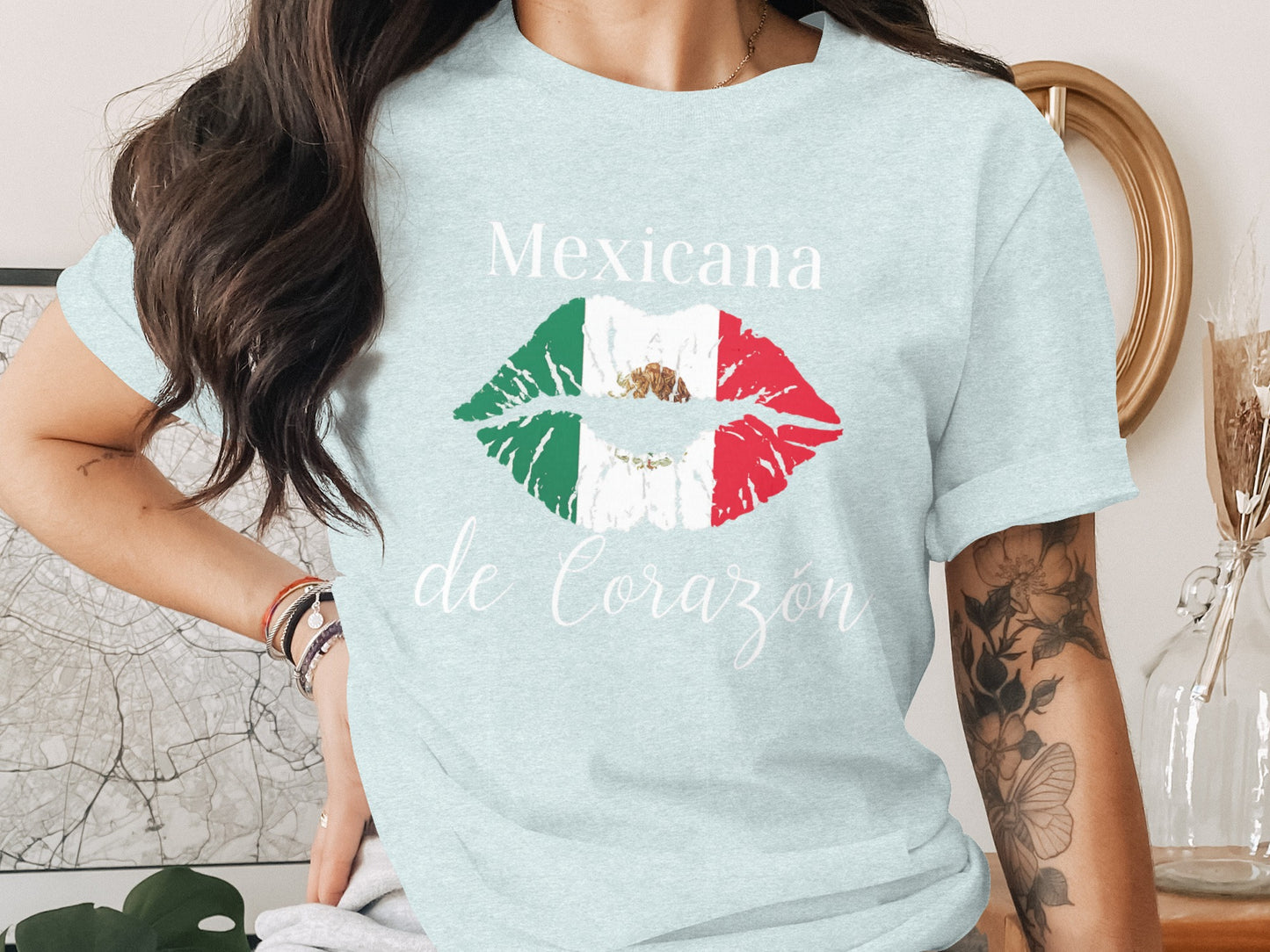 Mexicana de Corazon Graphic Tee Shirt product