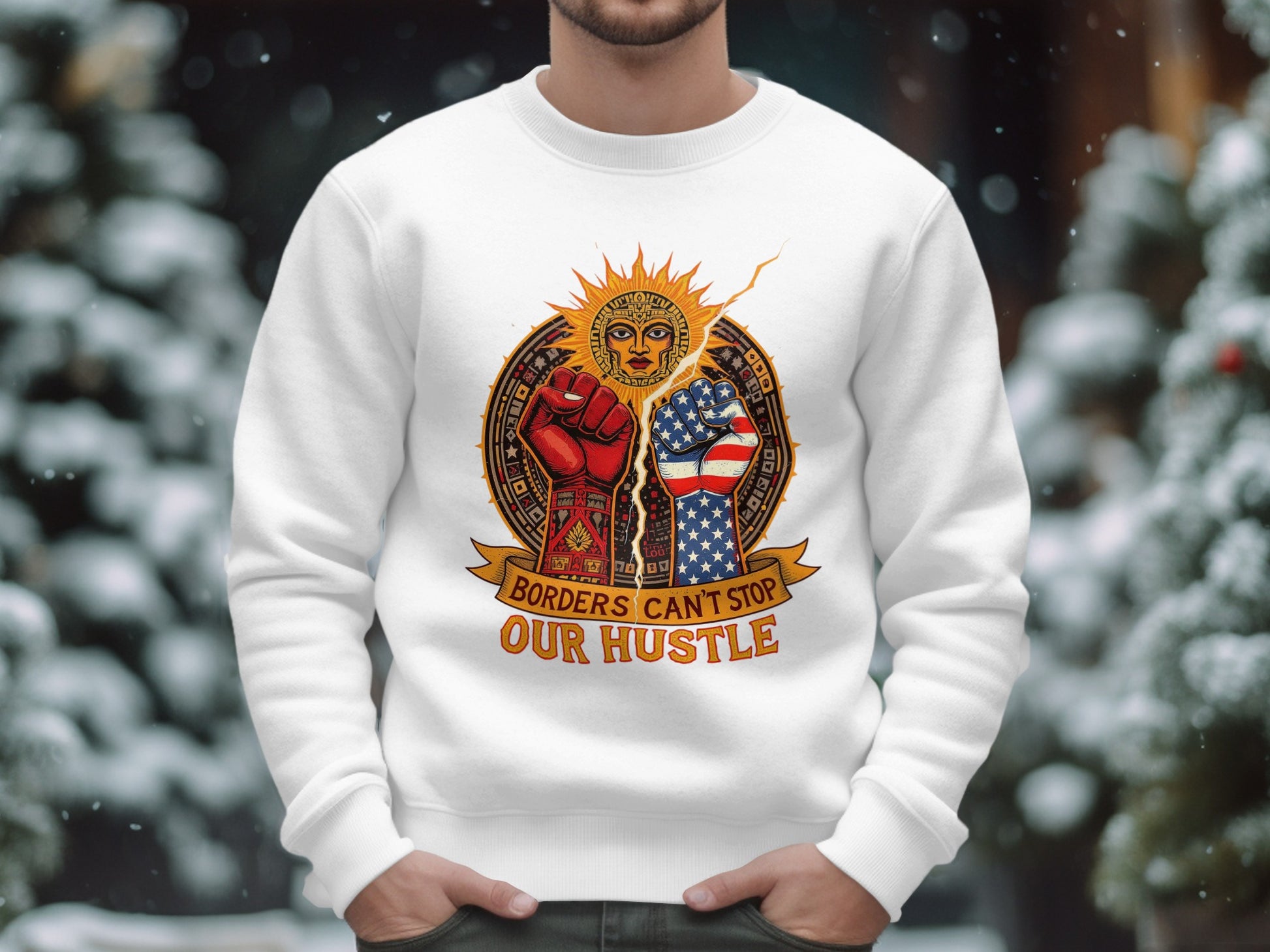 Borders Can't Stop Our Hustle Sweatshirt product type