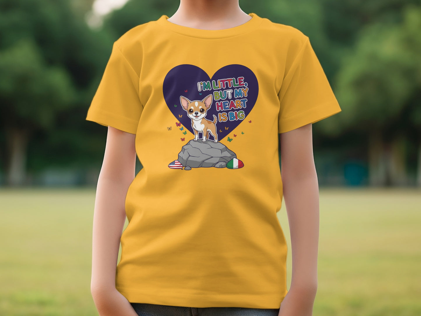 I Am Little But My Heart Is Big Cute Dog T-shirt