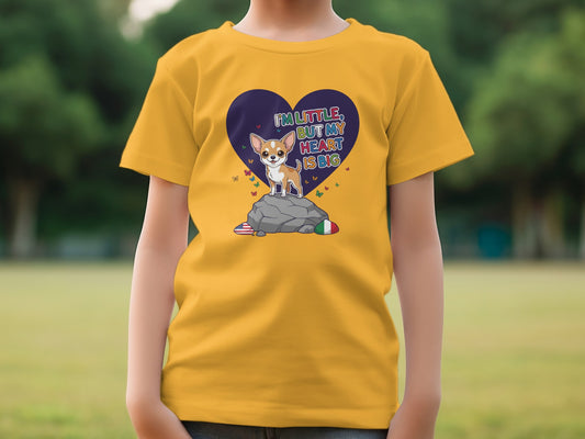 I Am Little But My Heart Is Big Cute Dog T-shirt