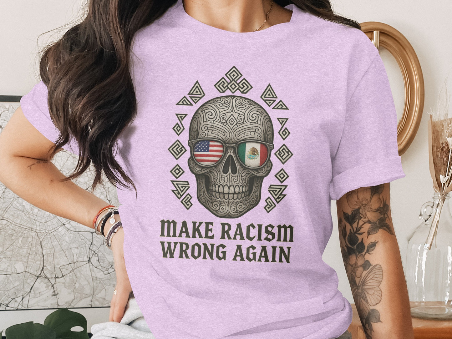 Make Racism Wrong Again Printed T-shirt
