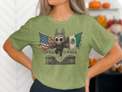 Chinga Tu Maga T-Shirt Featuring Unique Skeleton Product