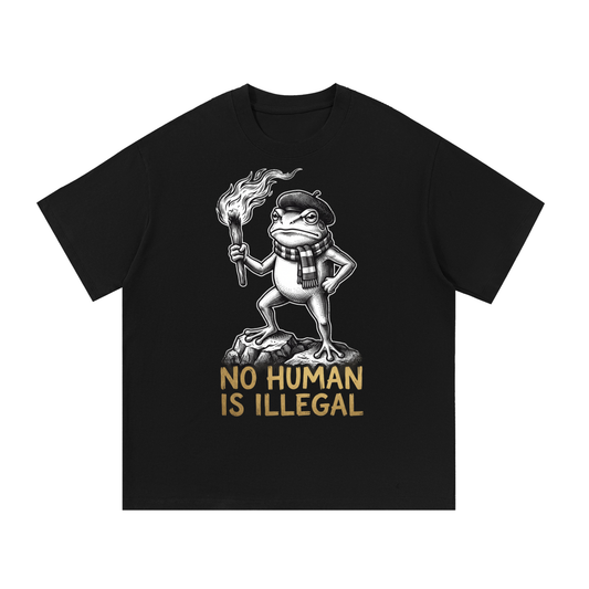 NO Human is Illegal Tee |Essential Cotton T-Shirt