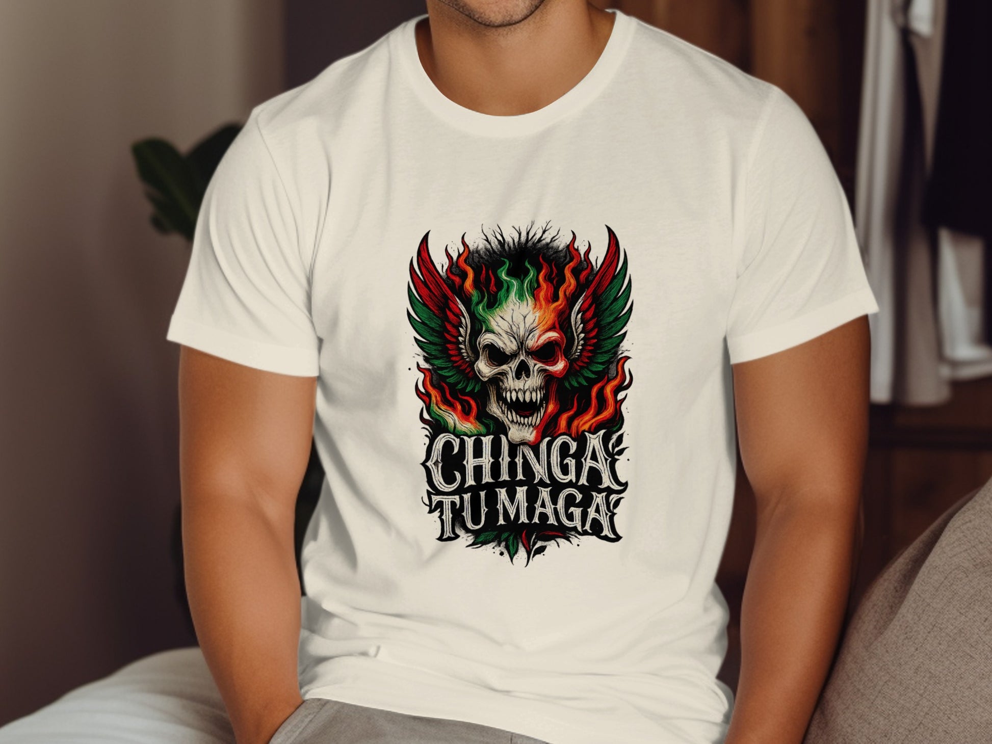 Chinga Tu Maga Skull Design Artistic Fashion Product Type