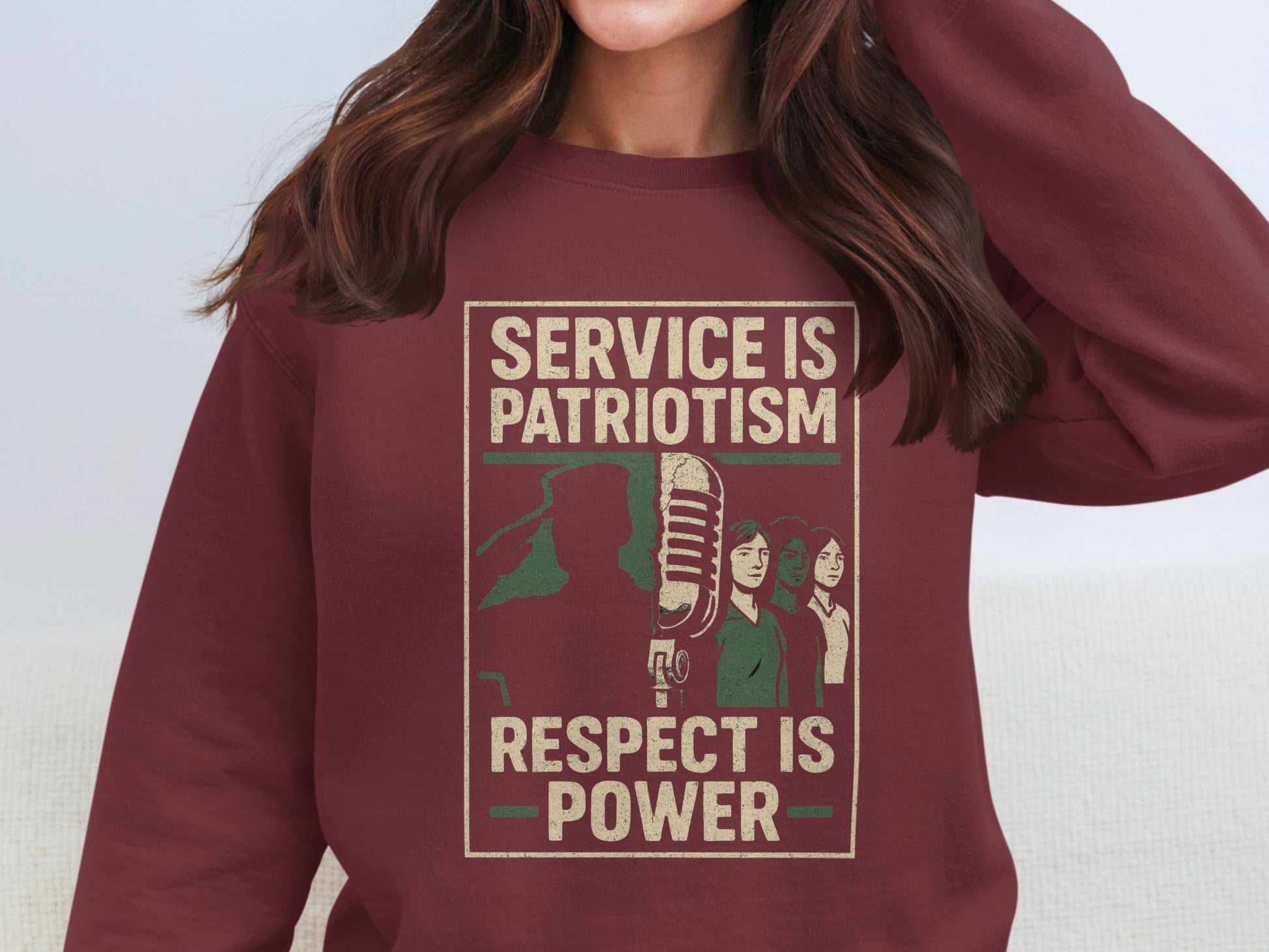 Service Is Patriotism Respect Is Power product type