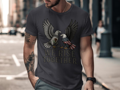We Rise Together Eagle Graphic T-Shirt Product