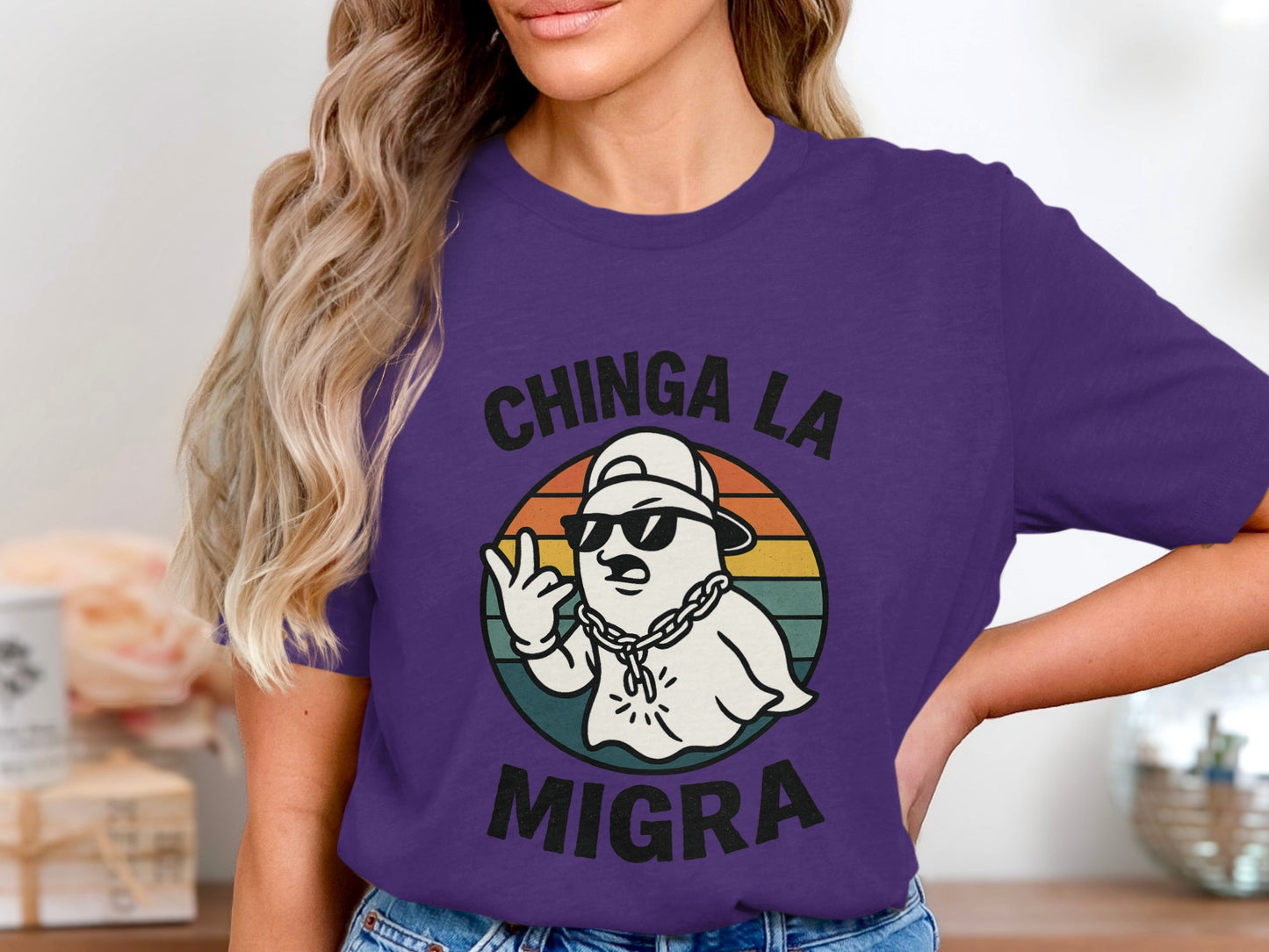 Chinga La Migra Graphic T-Shirt trendy casual product