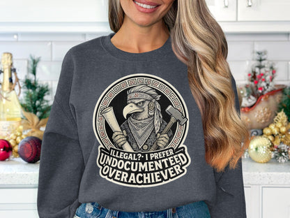 Illegal I Prefer Undocumented Overachiever sweatshirt product type
