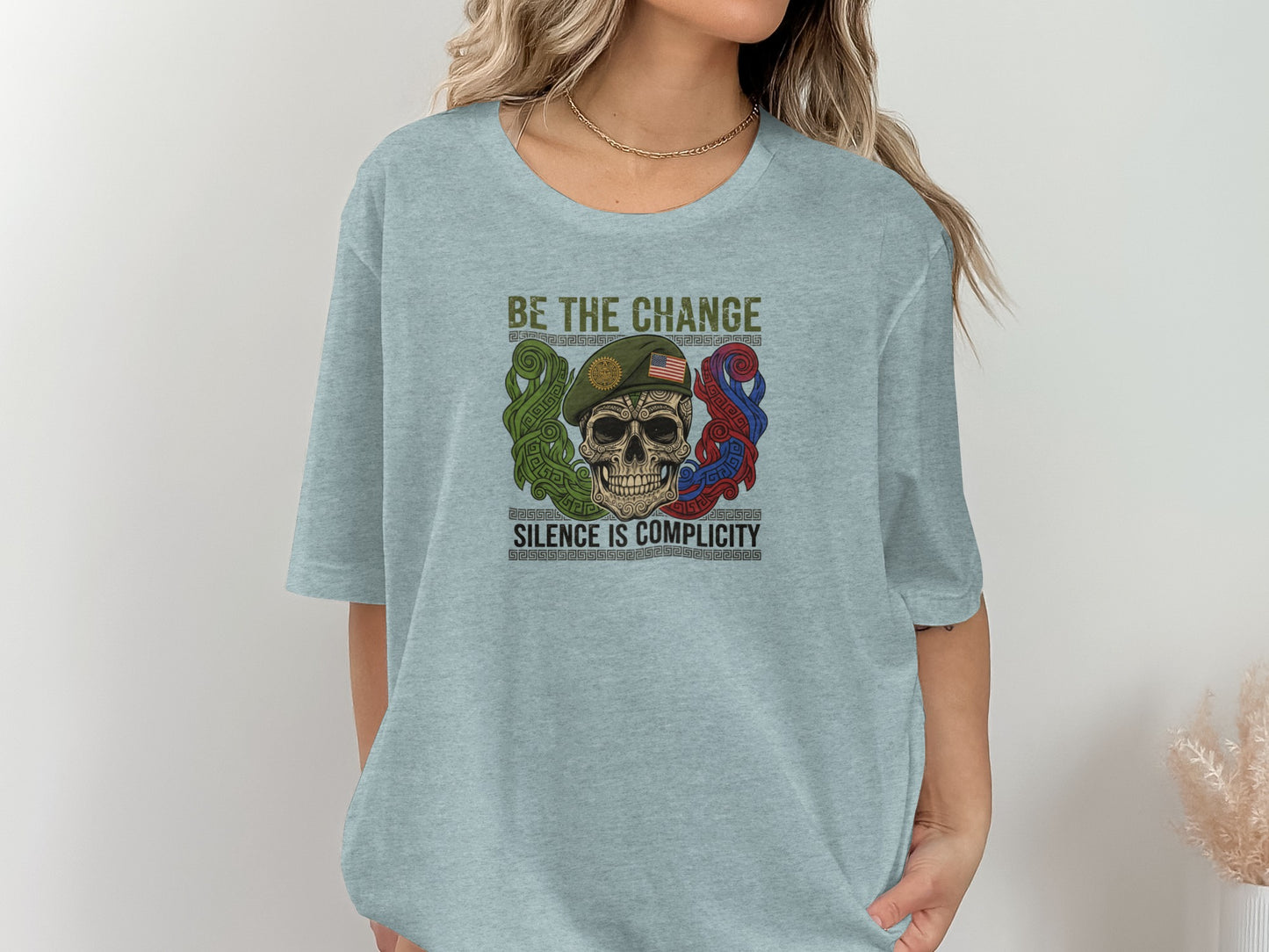 Be The Change Silence Is Complicity Graphic T-shirt