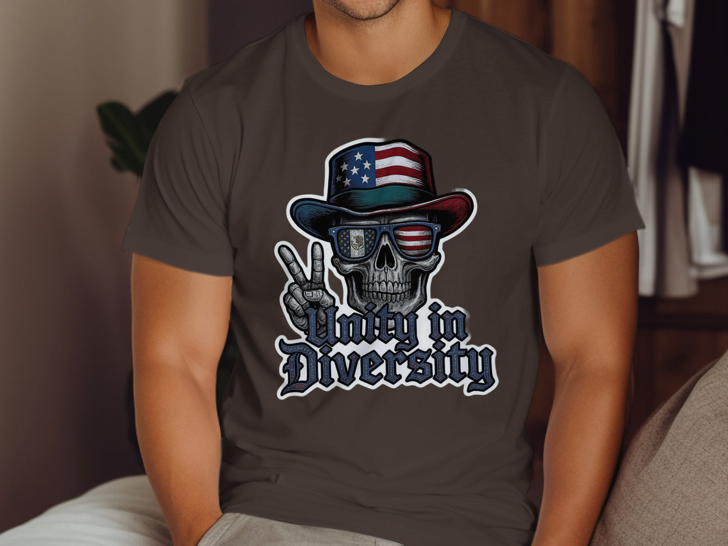 Unity in Diversity Skull Graphic T-Shirt product
