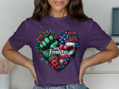 Sin Fronteras Heart Graphic T-Shirt product