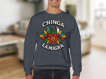 Chinga La Migra Graphic Crewneck Sweatshirt product