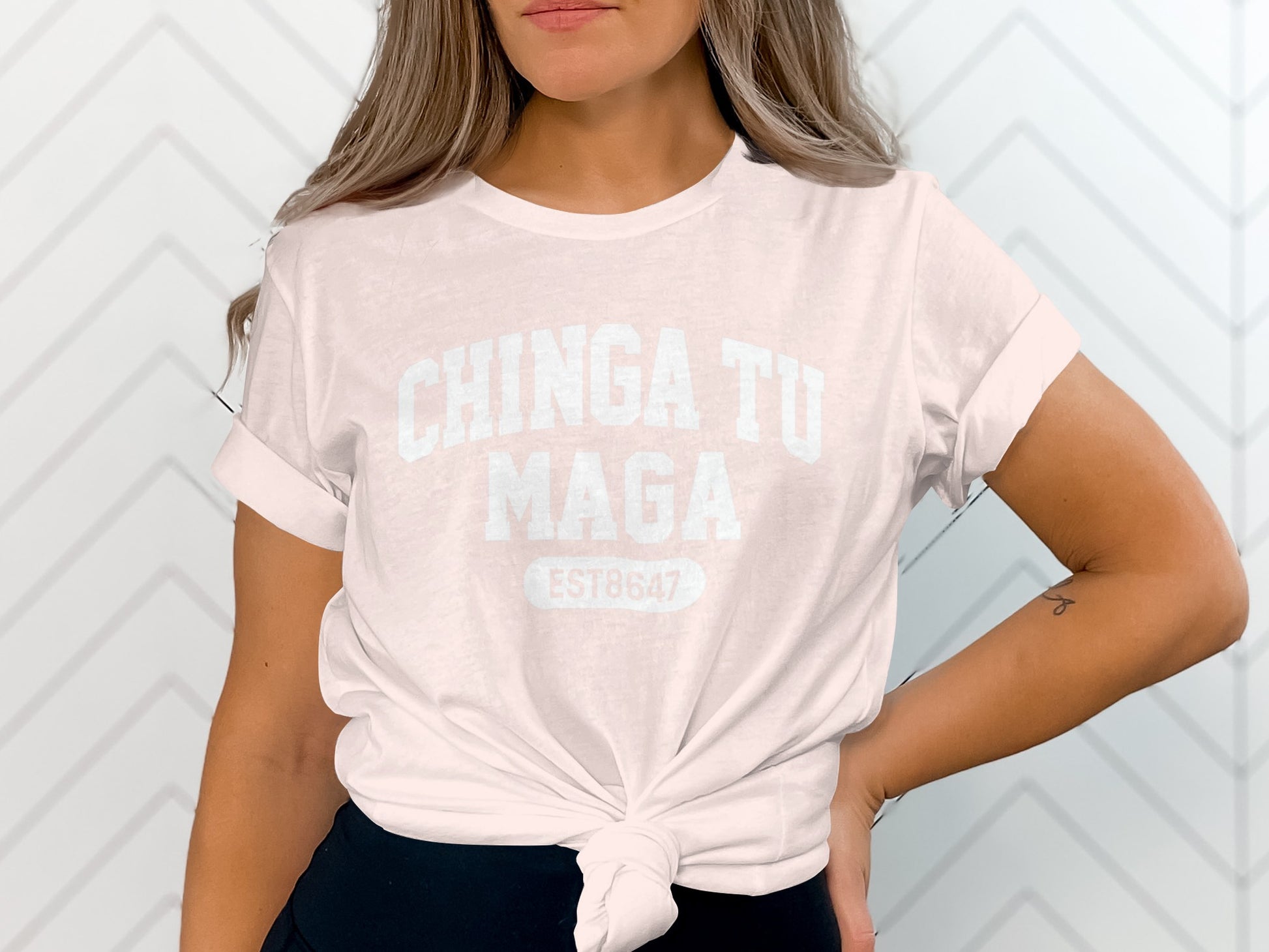 Chinga Tu Maga EST8647 Graphic Print T-shirt